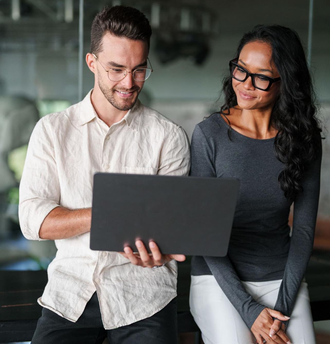 Loyalty programme partners reviewing platform performance together
