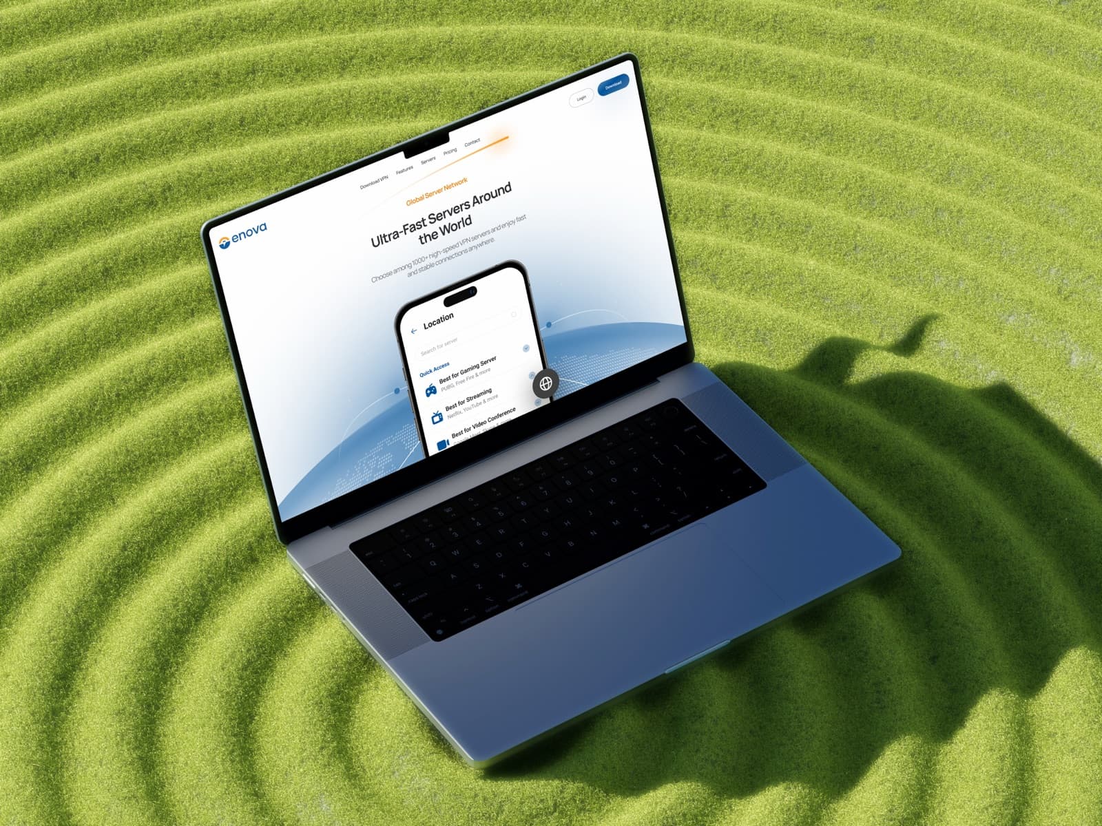 EnovaVPN - Global Security Platform — product screens